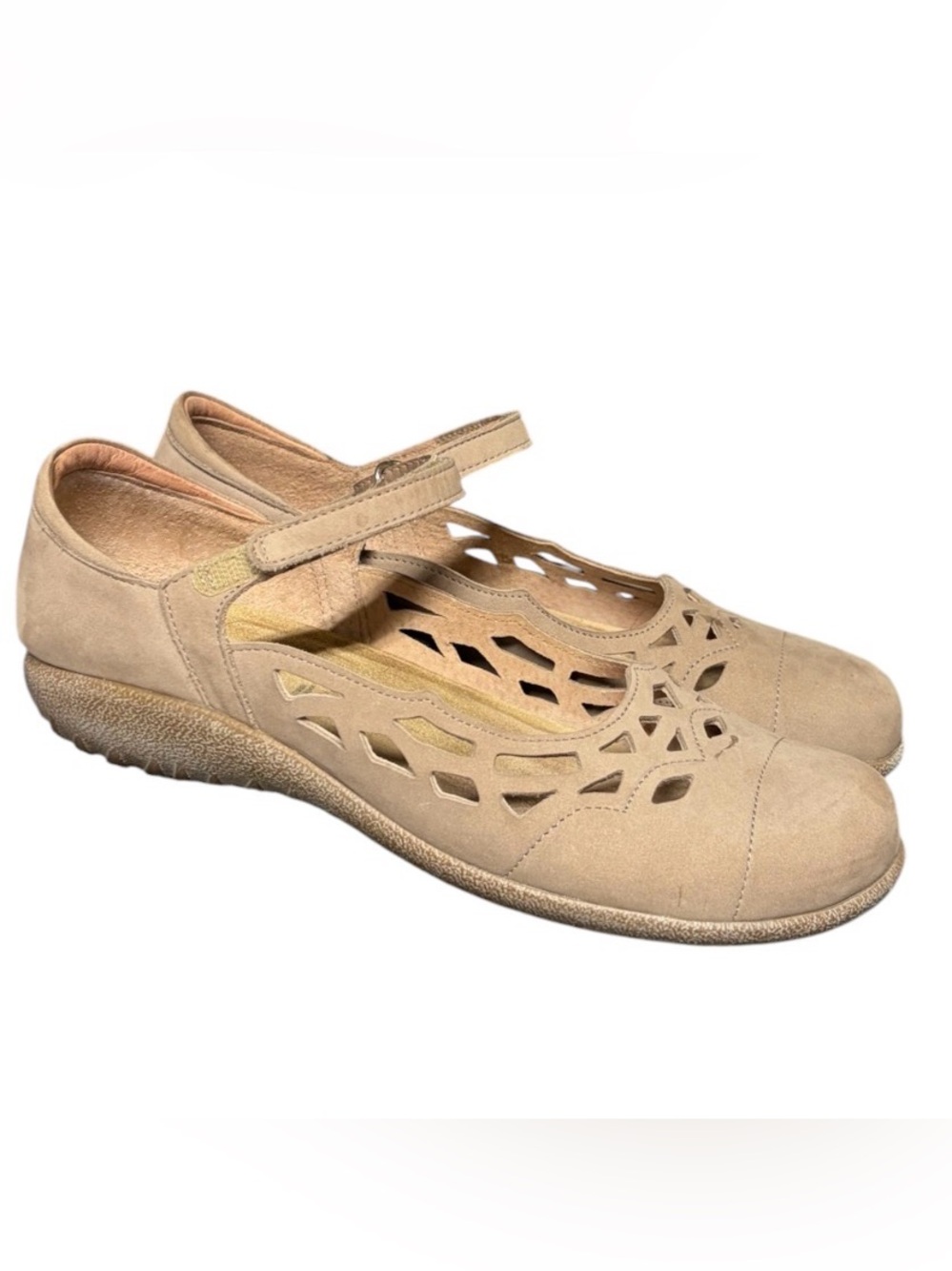 Naot Agathis Mary Jane Shoes Women's 9 EU 40 Beige Comfort Casual